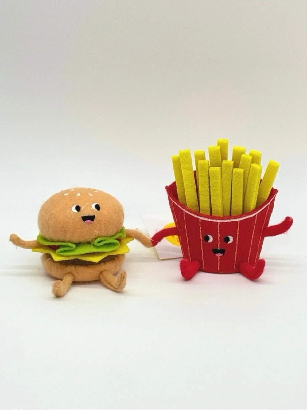 Burger and fries duo small felt decor figures from Spritz Target